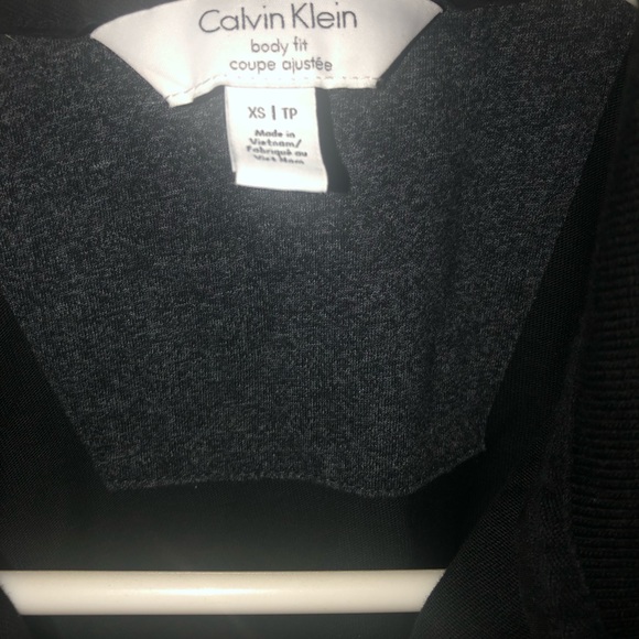 Calvin Klein X-Small Black and Grey Polo Shirt - Good Condition - Picture 3 of 3